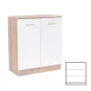 Comoda Miami cu 2 usi 80x92 cm alb-stejar sonoma
