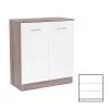 Comoda Miami cu 2 usi 80x92 cm alb-stejar York
