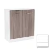 Comoda Miami cu 2 usi 80x92 cm stejar York-alb