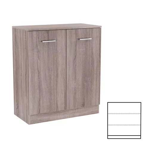 Comoda Miami cu 2 usi 80x92 cm stejar York-stejar York