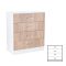 Comoda Miami cu 4 sertare 80x92 cm stejar sonoma-alb