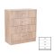 Comoda Miami cu 4 sertare 80x92 cm stejar sonoma-stejar sonoma