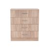 Comoda Miami cu 4 sertare 80x92 cm stejar sonoma-stejar sonoma