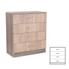 Comoda Miami cu 4 sertare 80x92 cm stejar Sonoma-stejar York