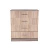 Comoda Miami cu 4 sertare 80x92 cm stejar Sonoma-stejar York