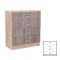 Comoda Miami cu 4 sertare 80x92 cm stejar York-stejar Sonoma