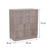Comoda Miami cu 4 sertare 80x92 cm stejar York-stejar York