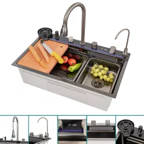 Chiuveta multifunctionala Calandria din otel inoxidabil