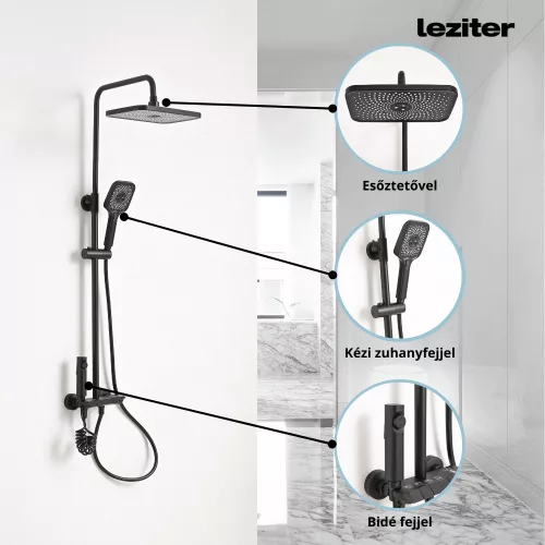 Set de dus multifunctional Eliz negru