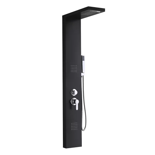 Panou de dus cu hidromasaj Malaga Black