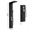 Panou de dus cu hidromasaj Malaga Black