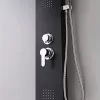 Panou de dus cu hidromasaj Malaga Black