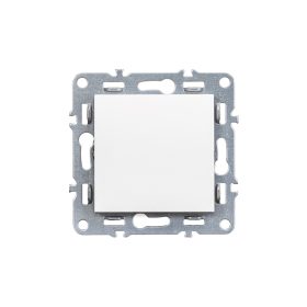   Nova întrerupător unipolar cu un singur circuit fără cadru 101 alb