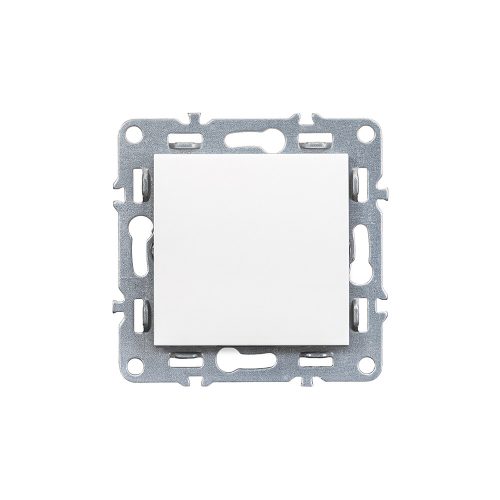 Nova întrerupător unipolar cu un singur circuit fără cadru 101 alb