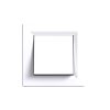 Întrerupător unipolar cu un singur circuit Nova 101 cu cadru alb