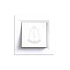 Comutator clopot Nova 101N cu cadru alb