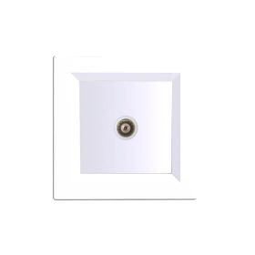 Priză TV Nova cu cadru alb