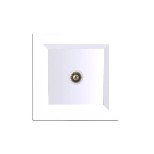 Priză TV Nova cu cadru alb