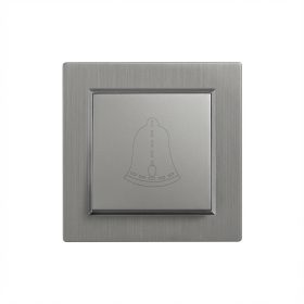 Comutator clopot Nova 101N cu cadru gri