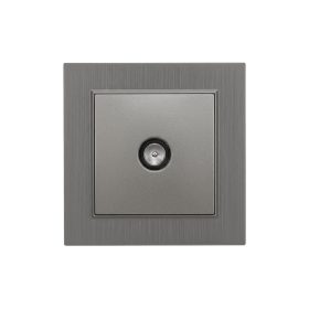 Priză TV Nova cu cadru gri