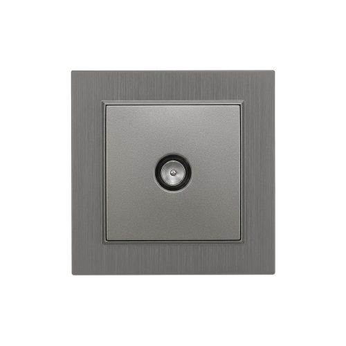 Priză TV Nova cu cadru gri