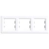 Nova cadru triplu orizontal alb