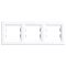 Nova cadru triplu orizontal alb