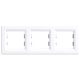 Nova cadru triplu orizontal alb