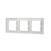 Nova cadru triplu orizontal alb