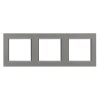 Nova cadru triplu orizontal gri