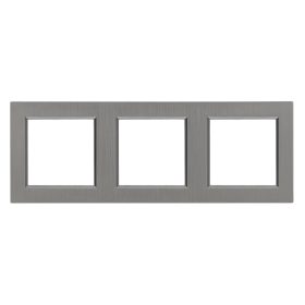 Nova cadru triplu orizontal gri
