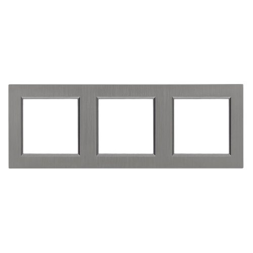 Nova cadru triplu orizontal gri