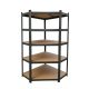 Raft de colț pentru sarcini grele 180x70x40-40 cm 175 kg negru