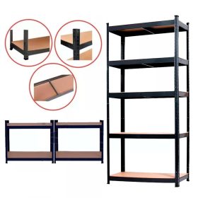 Raft rezistent 180x90x40 cm 175 kg negru