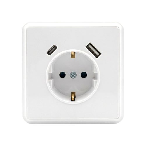 Priză Nova cu conector USB alb