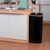 Colector selectiv de sticle 100l negru