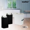 Colector selectiv de sticle cu doua compartimente 140l alb