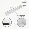 Pardoseala vinilica SPC Leziter Stejar Arctic 1220x180x4,5 mm 2.196/buc
