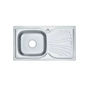 Chiuveta Boli din otel inoxidabil cu o lavoar patrat si picurator