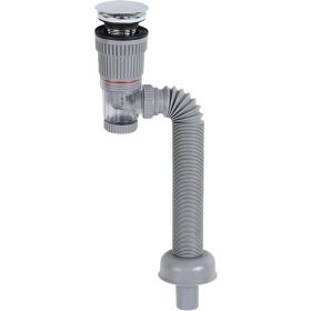 Scurgere Klikk-Klakk pentru lavoar standard cu sifon si teava flexibila