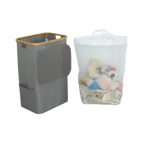 Coș de gunoi 100L gri 44x33x67 cm