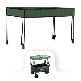 Scaun de plajă premium acoperiș verde