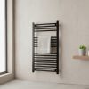 Uscător de prosoape drept radiator 1000x500 mm negru