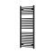Uscător de prosoape drept radiator 1200x500 mm negru