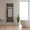 Uscător de prosoape drept radiator 1200x500 mm negru