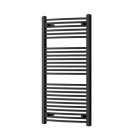 Uscător de prosoape drept radiator 1200x600 mm negru