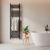 Uscător de prosoape drept radiator 1600x500 mm negru