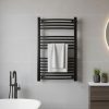Radiator curbat pentru uscător de prosoape 1000x500 mm negru