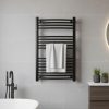 Radiator curbat pentru uscător de prosoape 1000x600 mm negru