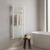 Radiator curbat pentru uscător de prosoape 1200x600 mm alb